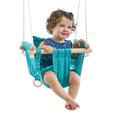 2Kids Toys Baby Textile Swing 100% Cotton Turquoise